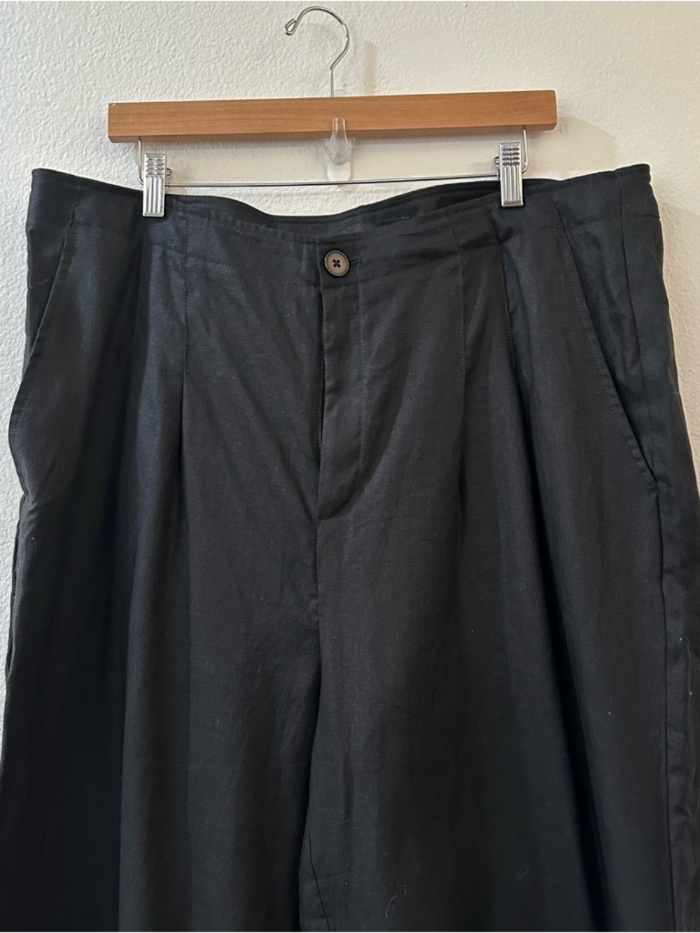 Banana Republic Women's High Rise Pleated Linen Pants Size 18 Black NWT - Picture 5 of 15